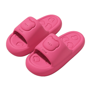 软底拖鞋女夏季2025新款居家室内卡通浴室防滑静音厚底情侣凉拖鞋