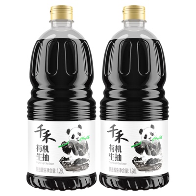 千禾有机生抽酱油1.28L酿造酱油