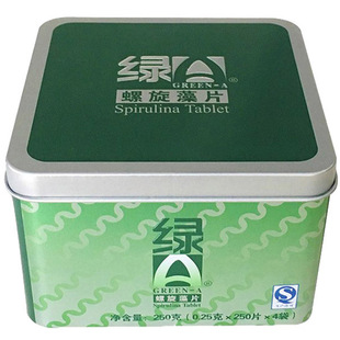 绿A纯天然螺旋藻片1000粒云南程海湖蓝藻粉绿藻片官方正品中老年