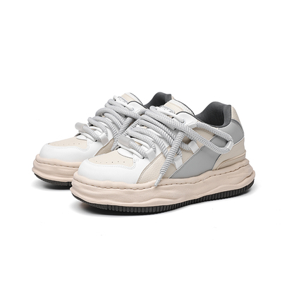 国潮小众7cm隐形增高溶解鞋子男女款休闲内增高板鞋厚底秋季男鞋