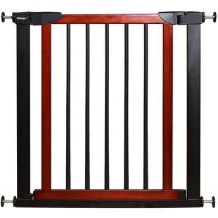 KINGBO楼梯口防护栏免打孔实木儿童安全门护栏宠物隔离围栏栅栏杆