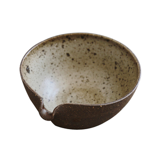 六合堂中式手作粗陶干泡碗 竹茶筅抹茶碗打茶工具茶粉勺茶道配件