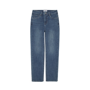 GUESS女士经典通勤百搭水洗直筒牛仔裤-YO3D9110