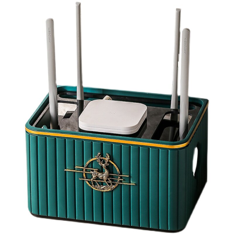 wifi无线双层免打孔电视遮挡箱
