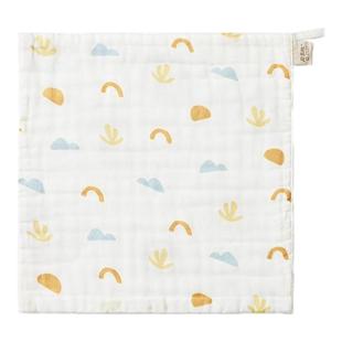 尼多熊小方巾新生婴儿a类纯棉宝宝口水纱布巾儿童洗脸手帕洗澡巾