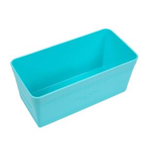 收纳盒桌面无盖长方形收纳筐大号梯形塑料化妆品储物箱杂物盒办公