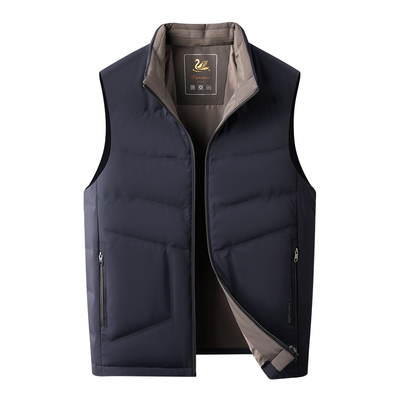 梦特娇男士羽绒马甲85鸭绒