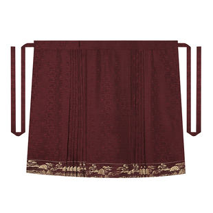 织造司原创明制汉元素汉服[破晓]立领长衫绣花腰封暗纹织金马面裙