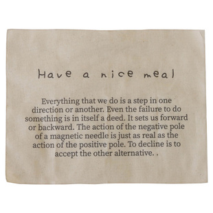 枝悟 法式复古英文挂布 文艺家居装饰挂画 厨房餐布氛围道具