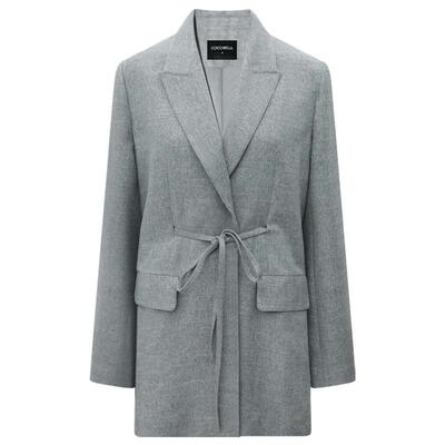 COCOBELLA格雷系花纱休闲感西装