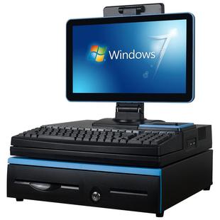 超市收银机一体机扫码零售便利店小卖部文具商超双屏收款机收银系统管理零食称重商用收银台电脑收银机