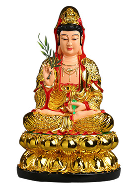 树脂地藏王菩萨西方三圣观音佛像