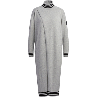 阿迪达斯女士时尚立领休闲连衣裙