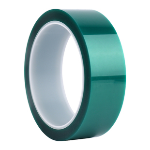 绿色高温胶带半透明防水耐磨绝缘耐高温胶布 电箱保护电子元件引线电镀高温遮蔽PCB电路板变压器保护耐电压