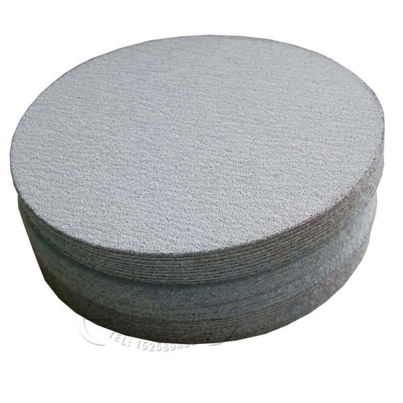 金牛砂纸5寸气动白植绒沙子打磨片角磨机木工除锈工具汽车玻璃