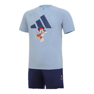 adidas阿迪达斯男小童LG DY MM T SET短袖运动套服JF3621