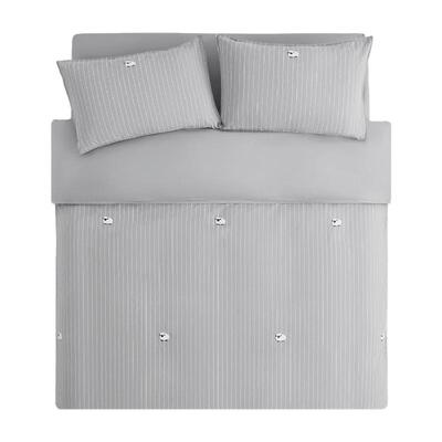 tbh野兽派家居床上四件套全棉满绣色织条纹四季床品套件