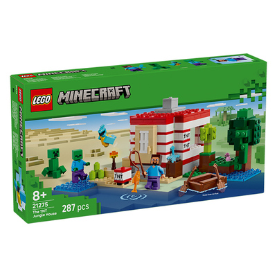 【自营】LEGO乐高我的世界21275TNT 丛林房屋男女孩玩具儿童礼物