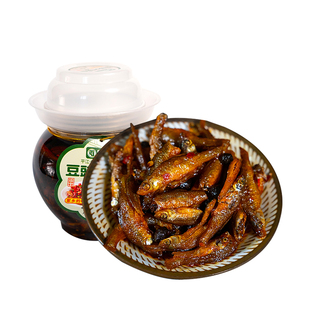 田良君豆豉火焙鱼辣椒酱下饭开胃菜香辣湖南特产小鱼仔柴火鱼850g