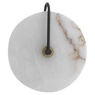 北欧后现代简约云石壁灯创意圆形餐厅客厅卧室床头书房大理石墙灯