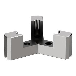 液压三爪卡盘56810寸L型加高软爪油压生爪内撑外圆卡爪正反两用爪