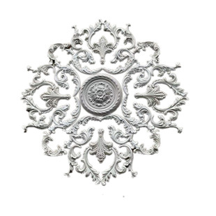 石膏GRG法式拼花灯盘客厅吊顶角花装饰网红款灯花圆盘天花造型