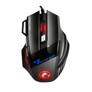 新款大手型宏定义游戏鼠标家用办公电脑竞技专用免双击有线滑鼠