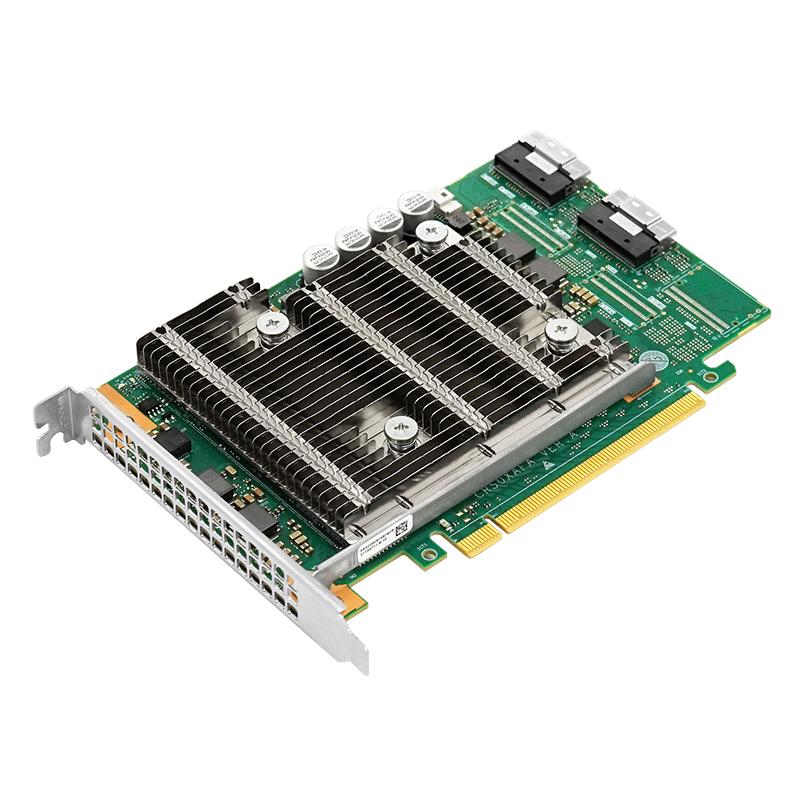 Linkreal PCIe转 16口 SAS/SATA 纯国产全自研RAID卡  6GB 4G缓存