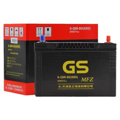 GS统一天津杰士95D31L电池适配丰田兰德酷路泽陆地巡洋舰汽车电瓶