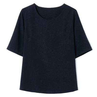 短袖真丝上衣女夏大牌桑蚕丝t恤