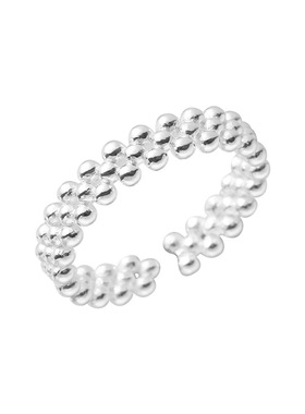 s925小众设计小米珠戒指女百搭款