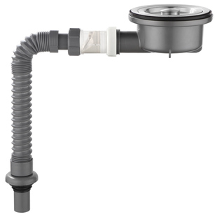 厨房下水管配件140下水器大口径防臭止回阀防烫高位排水节省空间