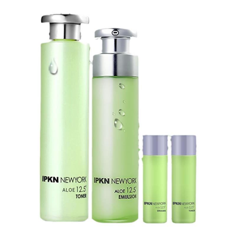 IPKN/憶可恩蘆薈舒緩爽膚水150ml乳液120ml補(bǔ)水保濕K氧兩件套