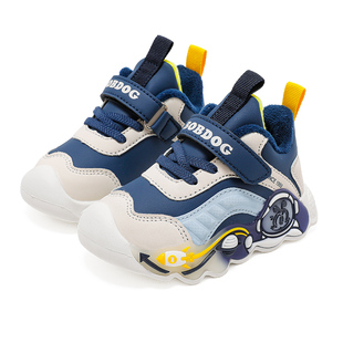 巴布豆儿童宝宝加绒闪灯鞋女童男童女宝男宝带灯亮灯发光运动鞋冬