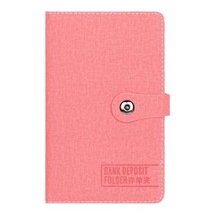 思美达存单夹定期存单收纳本可爱防水多功能票据大额支票存单夹银行纸质存款存折存单专用夹票据存折卡收纳包
