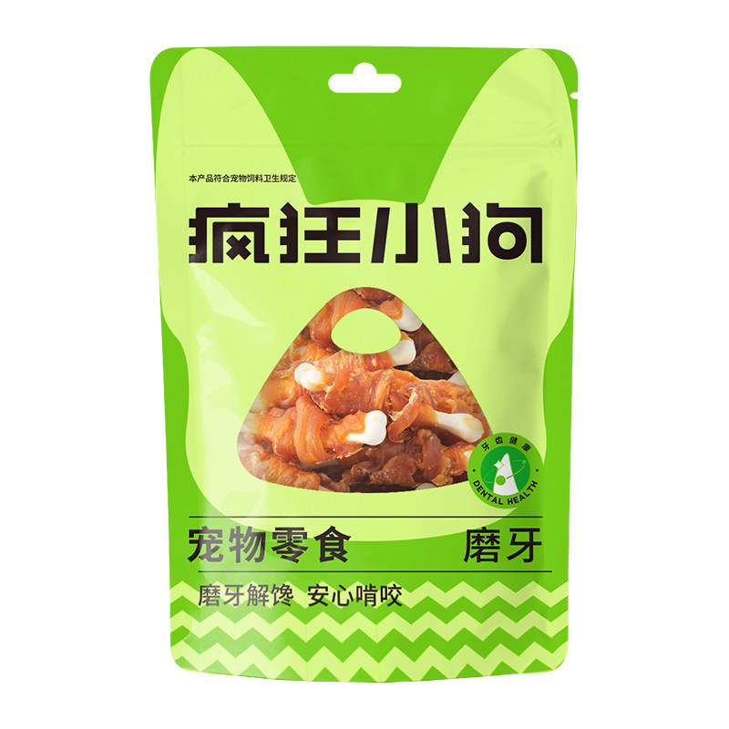 疯狂小狗狗粮磨牙棒耐咬洁齿骨头比熊泰迪宠物狗咬胶零食鸡肉奶骨