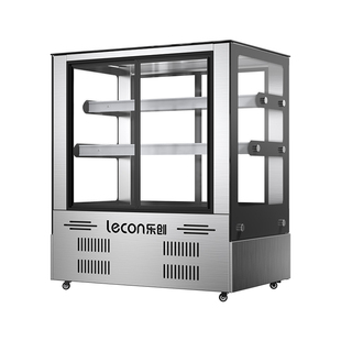 lecon/乐创 冷藏保鲜柜商用凉菜展示柜 烧烤熟食串串鸭脖点菜冰柜