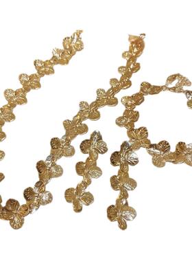 新中式花朵项链choker颈链