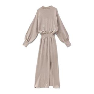 日本直邮日潮 GRL 开衩针织连衣裙 dr440长裙优雅