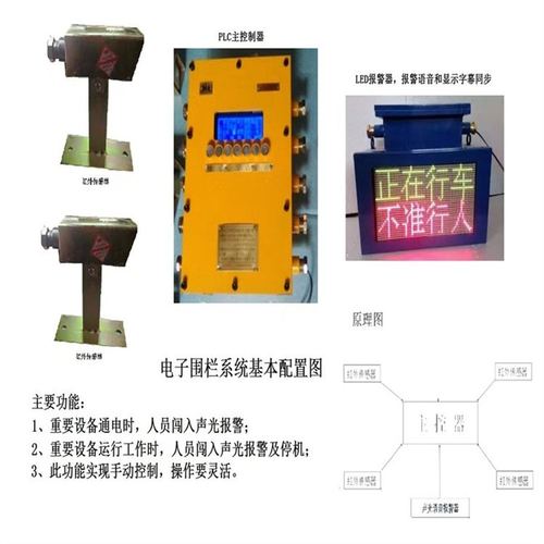 矿用电子围栏防爆型 声光报警器 无线远程控制 高危区域智能警戒