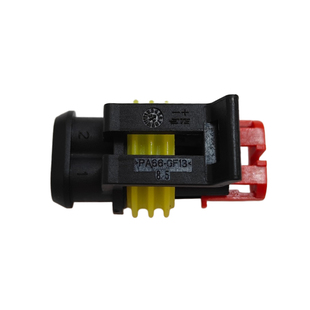 TE/AMP泰科282080-1汽车用接插件2孔防水连接器塑壳原装正品