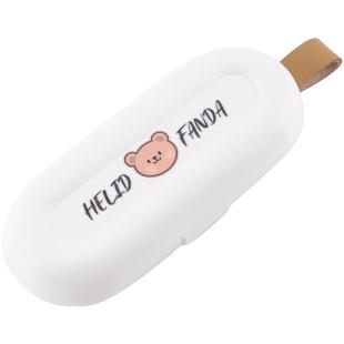 沃德百惠316不锈钢便携餐具勺子叉子辅食剪刀单人套装儿童餐具盒