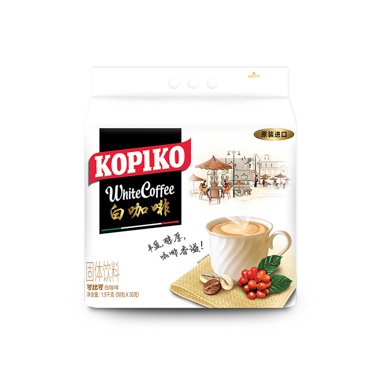 KOPIKO可比可白咖啡三合一速溶咖啡0反式脂肪酸提神印尼进口