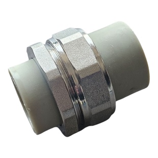 灰色ppr铜活接4分6分1寸内外丝接头32 40 50 63双头活接水管配件