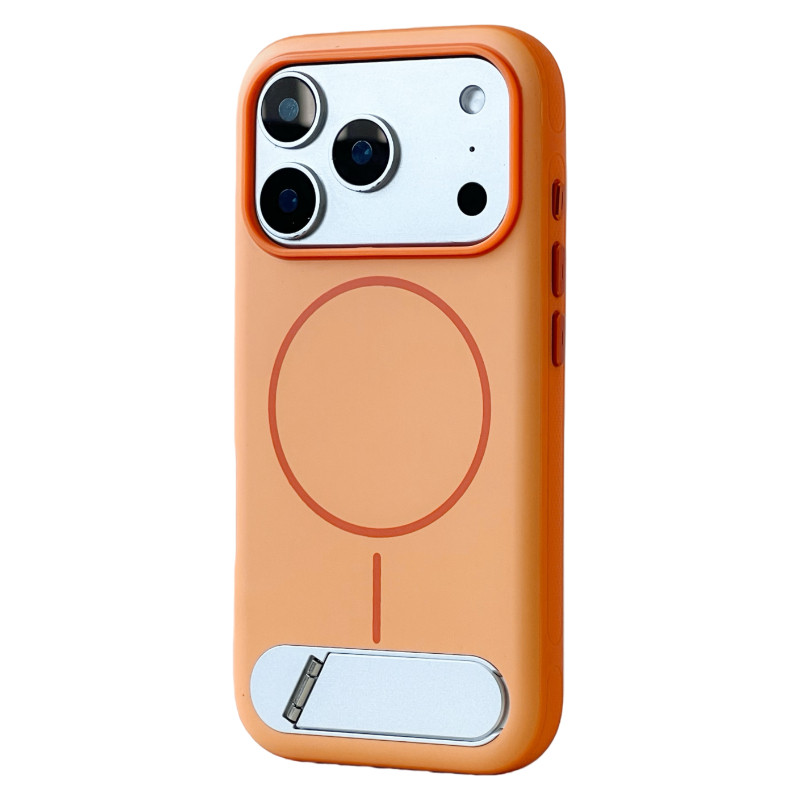 檬夏磁吸支架撞色磨砂适用iphone18pro/17/16Plus手机壳苹果15promax防摔1314xsmax无线充