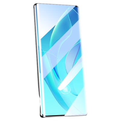 适用华为荣耀80pro钢化膜UV全胶膜80手机膜新款全屏se防窥膜honor新款面屏玻璃水凝指纹解锁por防摔保护贴膜