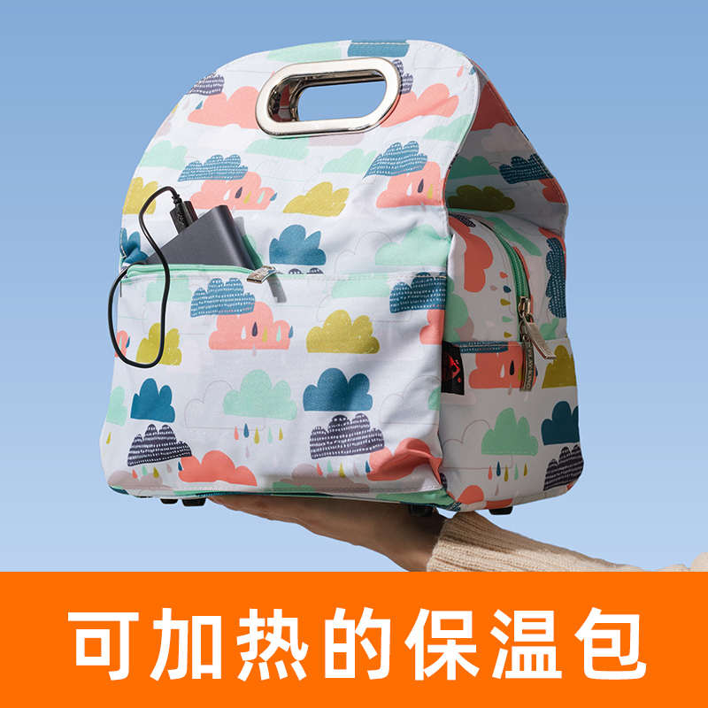 电加热保温袋铝箔加厚饭盒手提包便当袋子带饭上班族学生大容量