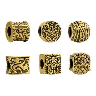 MONOLOGUE独白北纬三十度将军战甲复古黄金男转运珠配绳新年礼物