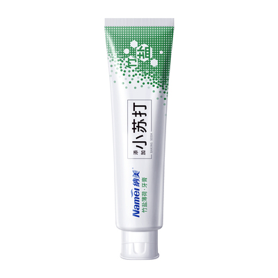 纳美小苏打牙膏180g竹盐清新口气