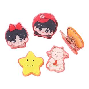 亚克力PP夹定制卡通创意便签夹三丽鸥diy周边定做可爱手帐小夹子